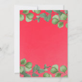 Einladung zum Weihnachtsessen, bestellbare Vorlage (Rückseite)