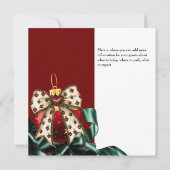 Einladung zum Weihnachtsfeiertag (Rückseite)