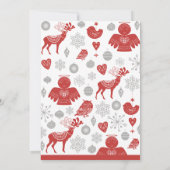 Einladung zum Weihnachtsfrühstück Classic Gray (Rückseite)