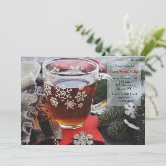 Einladung zum Weihnachtsgebäck (Stehend Vorderseite)