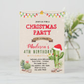 Einladung zum Weihnachtskaktus (Stehend Vorderseite)