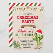 Einladung zum Weihnachtskaktus (Vorne/Hinten)