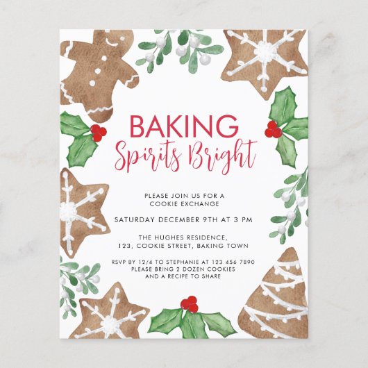 Einladung zum Weihnachtskochaustausch (Vorderseite)