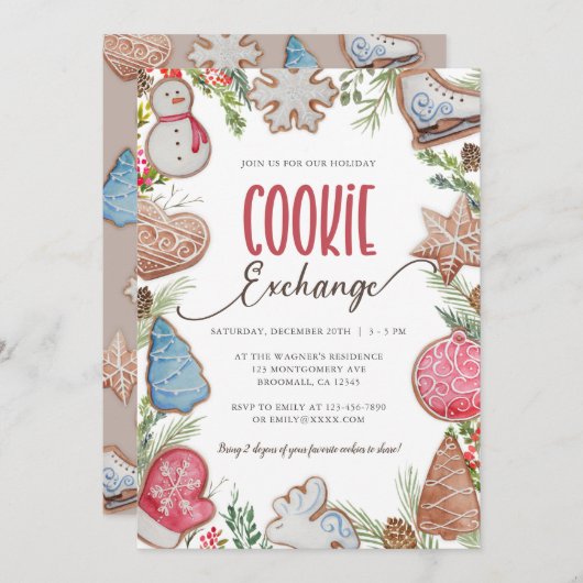 Einladung zum Weihnachtskochaustausch (Vorne/Hinten)