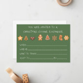 Einladung zum Weihnachtskochaustausch (Vorderseite/Rückseite Beispiel)
