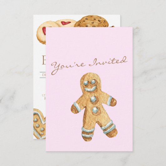 Einladung zum Weihnachtskochaustausch (Vorne/Hinten)