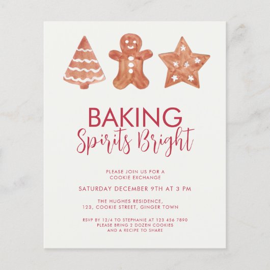 Einladung zum Weihnachtskochaustausch (Vorderseite)