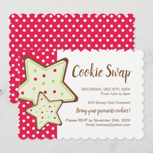 Einladung zum Weihnachtskochtausch (Vorne/Hinten)