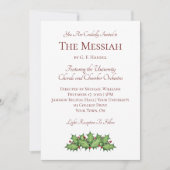 Einladung zum Weihnachtskonzert (Vorderseite)