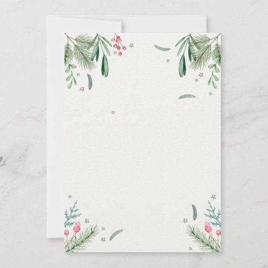 Einladung zum Weihnachtskranz im Party (Rückseite)