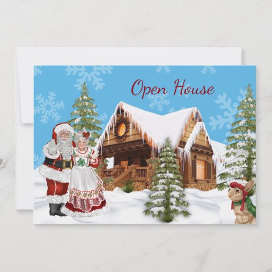 Einladung zum Weihnachtsmann (Vorderseite)