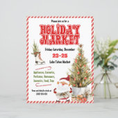 Einladung zum Weihnachtsmarkt (Stehend Vorderseite)