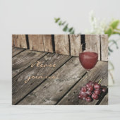 Einladung zum Weinessen (Stehend Vorderseite)