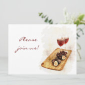 Einladung zum Weinessen (Stehend Vorderseite)