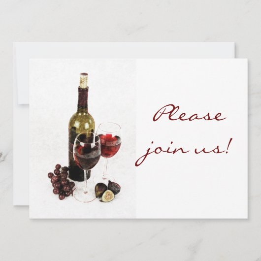 Einladung zum Weinessen (Vorderseite)