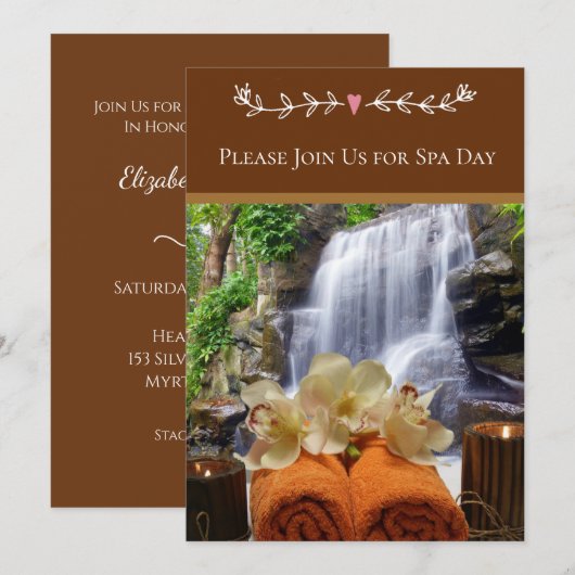 Einladung zum Wellness-Center (Vorne/Hinten)