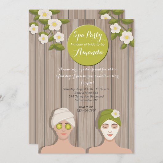 Einladung zum Wellness-Center (Vorne/Hinten)