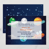 Einladung zum Weltraumabenteuer (Vorne/Hinten)