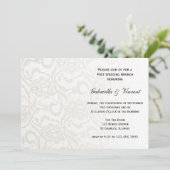 Einladung zum "White Lace Post Wedding Brunch" (Stehend Vorderseite)