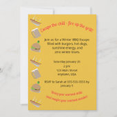 Einladung zum Winter-Barbecue (Vorderseite)