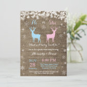 Einladung zum Winter-Hirsch (Stehend Vorderseite)