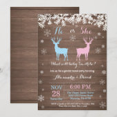 Einladung zum Winter-Hirschgeschlecht (Vorne/Hinten)