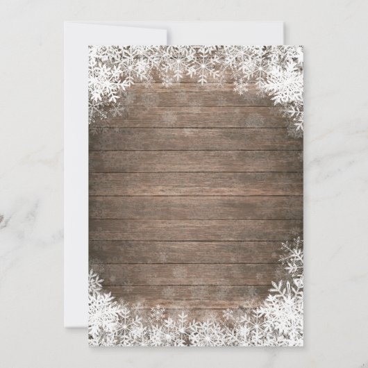 Einladung zum Winter Onederland 1. Geburtstag (Rückseite)