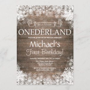 Einladung zum Winter Onederland 1. Geburtstag