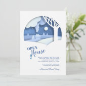 Einladung zum Winter Open House (Stehend Vorderseite)
