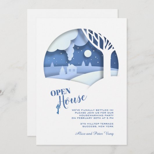 Einladung zum Winter Open House (Vorne/Hinten)