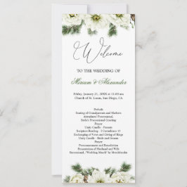 Einladung zum Winter Rose Pine Holly Wedding