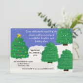 Einladung zum Winter Wonderland (Stehend Vorderseite)