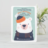 Einladung zum Winterbär (Stehend Vorderseite)