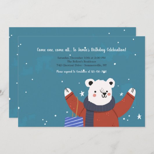 Einladung zum Winterbär (Vorne/Hinten)