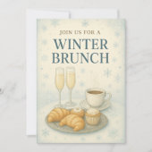 Einladung zum Winterbrunch | Elegant Mattiert (Vorderseite)