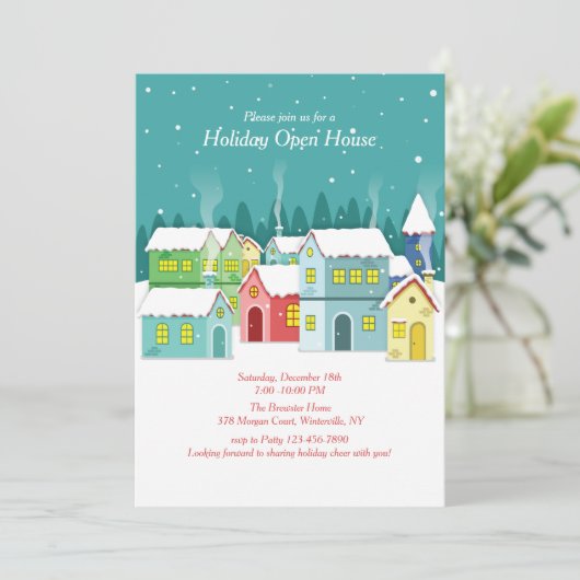 Einladung zum Winterdorf (Stehend Vorderseite)