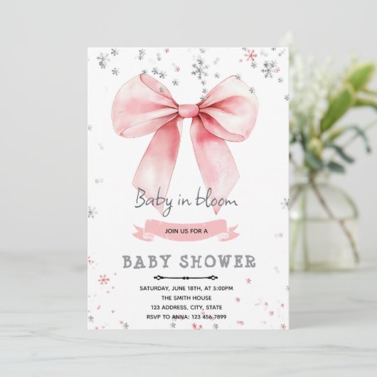 Einladung zum Winterpink (Stehend Vorderseite)