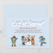 Einladung zum Winterspielen (Vorne/Hinten)