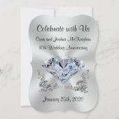 Einladung zum zehnten Hochzeitstag nach Maß bestel (Vorderseite)