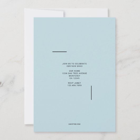 Einladung zum zeitgenössischen Cap-Abschluss (Rückseite)