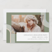 Einladung zum zeitgenössischen Chic Abschluss Foto (Rückseite)