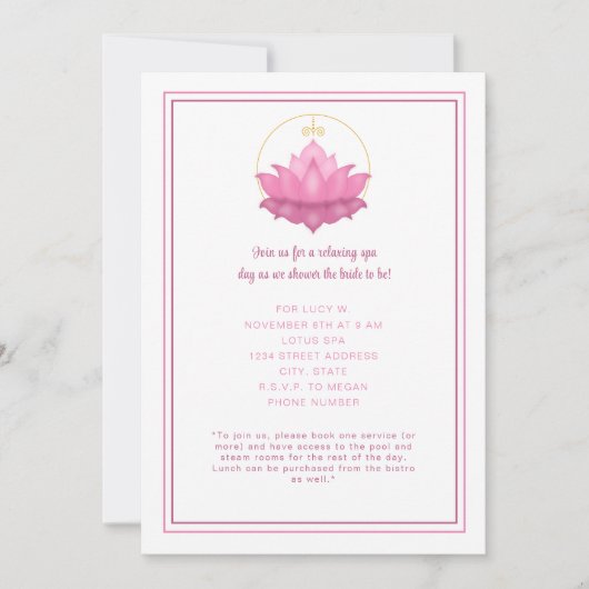 Einladung zum Zen Lotus Wellness-Center Day (Vorderseite)