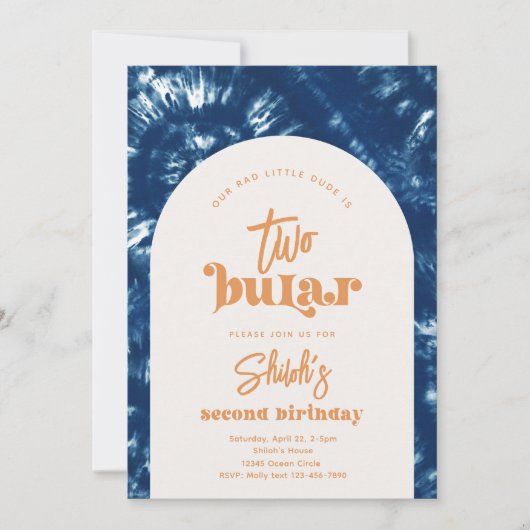 Einladung zum zweitägigen Geburtstag | Boy Surf (Vorderseite)