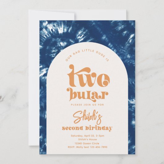 Einladung zum zweitägigen Geburtstag | Boy Surf (Vorderseite)