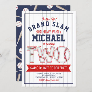 Einladung zum zweiten Baseball Geburtstag