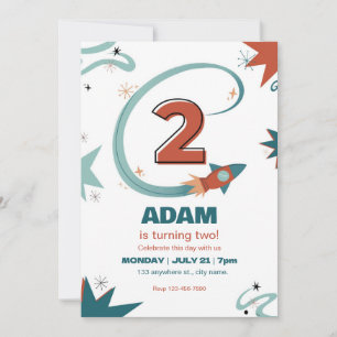 Einladung zum zweiten Geburtstag