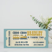 Einladung zum zweiten Geburtstag (Stehend Vorderseite)