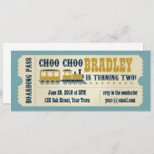 Einladung zum zweiten Geburtstag (Vorne/Hinten)