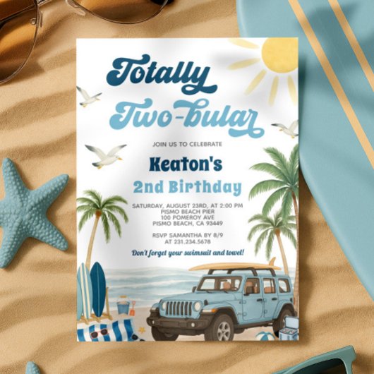 Einladung zum zweiten Geburtstag - insgesamt zweib