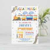 Einladung zum zweiten Geburtstag - Junge (Stehend Vorderseite)